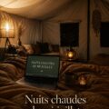 Nuit de glamping sous les étoiles avec une tente confortablement aménagée