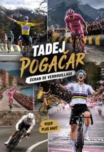 Image inspirante de Tadej Pogačar, coureur cycliste, sur un lockscreen