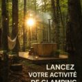 Image d'un espace de glamping avec des tentes confortables dans un environnement naturel