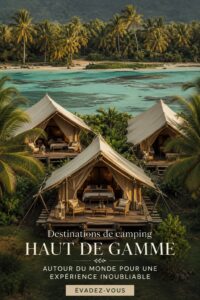 Un spectacle de camping de luxe entouré de nature,