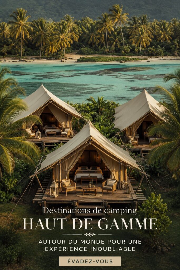 Un spectacle de camping de luxe entouré de nature,