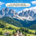 Paysage spectaculaire des Dolomites en Italie, idéal pour un séjour en plein air.