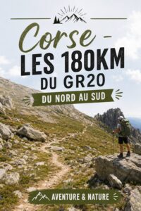 Vue panoramique sur le GR20, un sentier de randonnée emblématique en Corse
