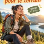 Femme portant une tenue sportive chic en extérieur, prête pour une activité outdoor.
