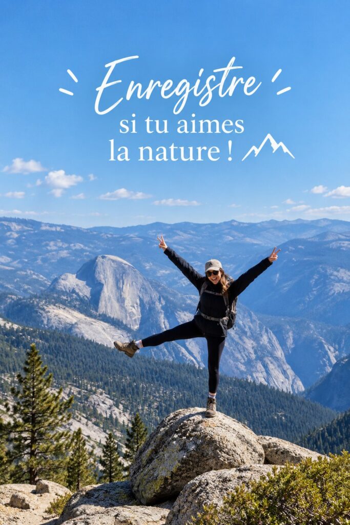 Femme pratiquant le yoga en plein air dans un cadre naturel.
