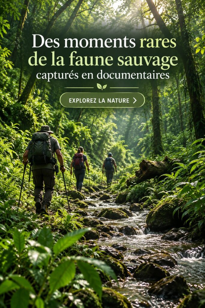 Un moment rare de la faune capturé dans un documentaire, montrant un animal dans son habitat naturel.