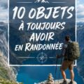 Collection d'objets indispensables pour une randonnée en pleine nature