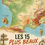 Un sentier de Grande Randonnée en pleine nature, avec des paysages magnifiques en arrière-plan.