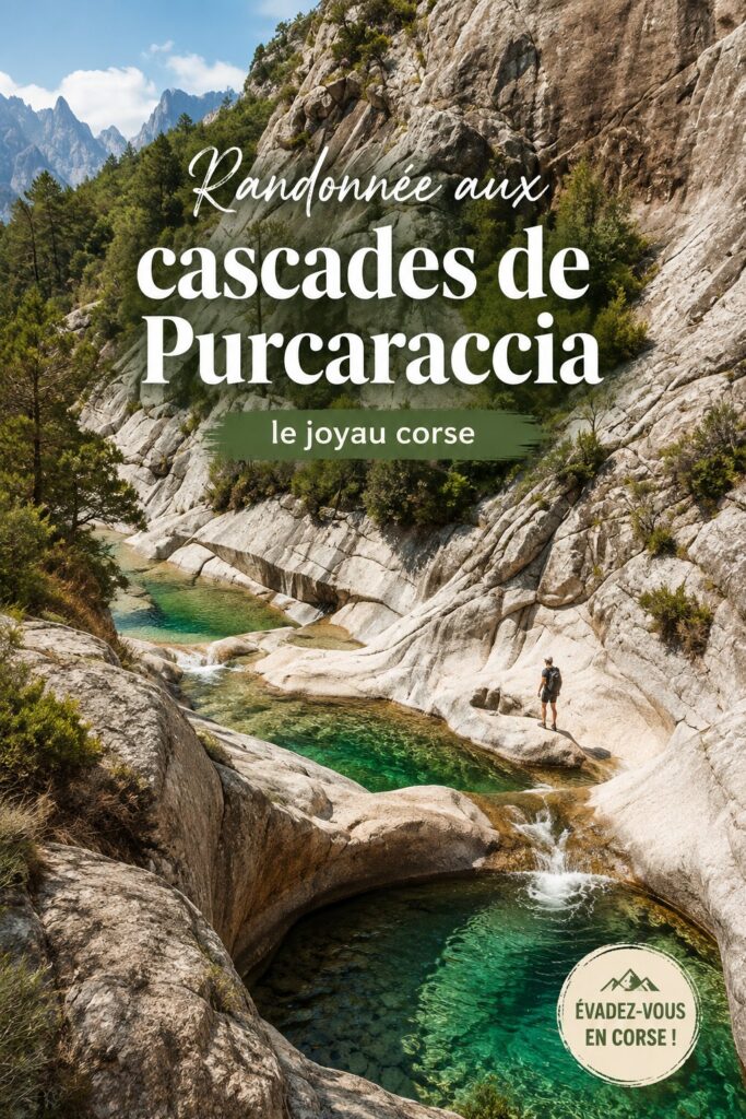 Randonnée aux cascades de Purcaraccia, magnifique paysage naturel en Corse