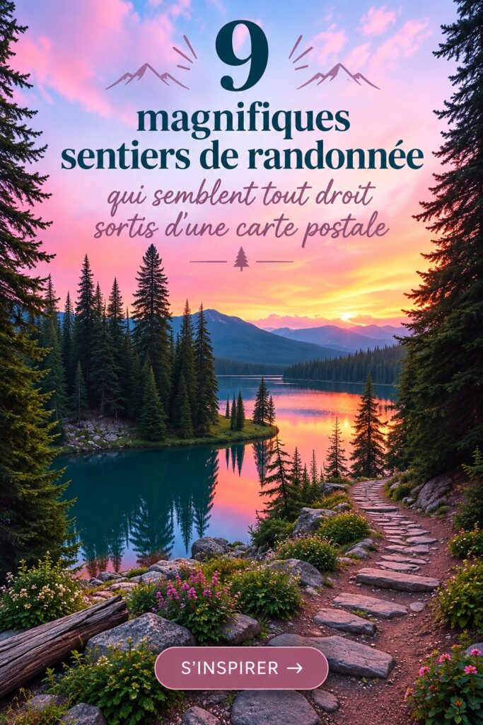 Randonnée sur un sentier pittoresque à travers les montagnes, avec des paysages à couper le souffle.