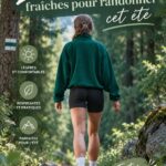 Femme en randonnée estivale avec une tenue confortable et légère