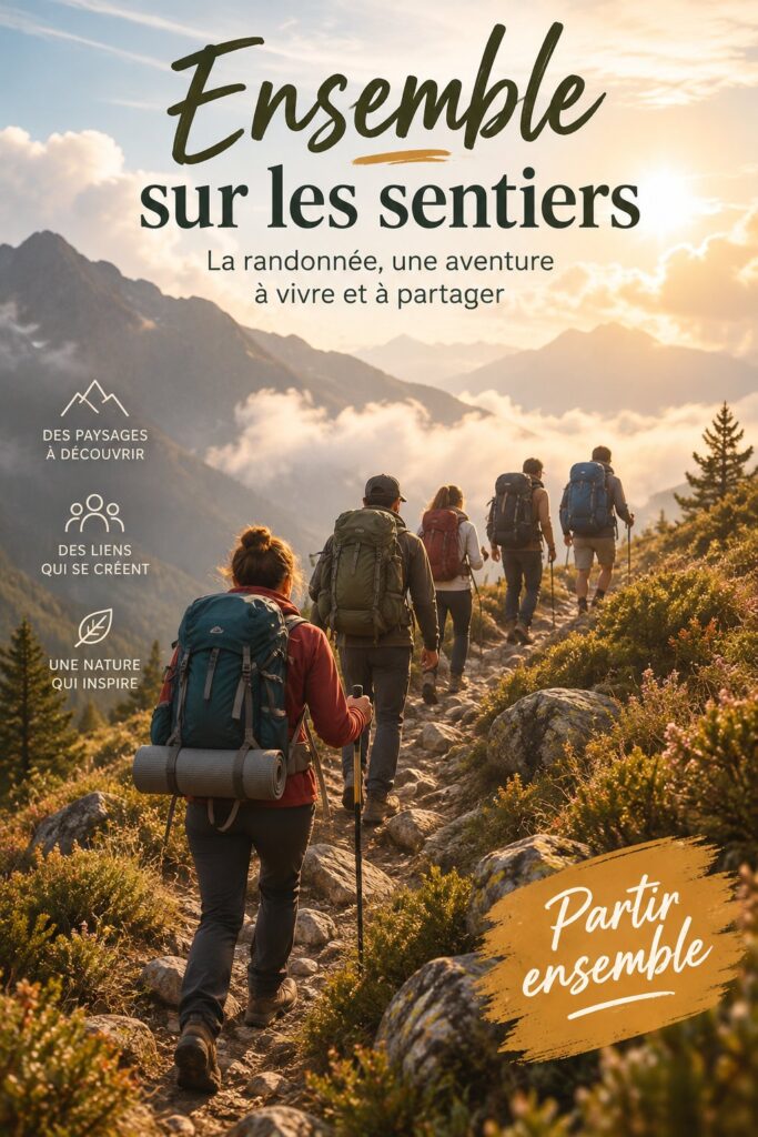 Groupe de femmes en pleine randonnée, partageant un moment de camaraderie lors d'une sortie trekking.