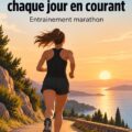 Femme en pleine course, représentant l'amélioration continue dans l'entraînement marathon.