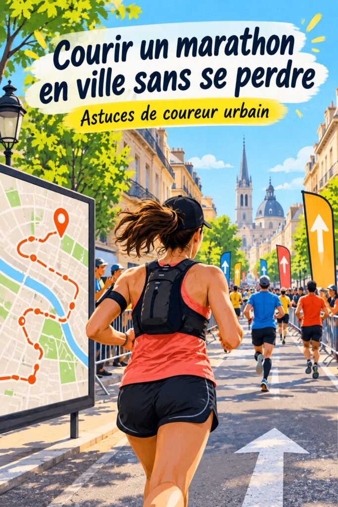Une femme courant lors du marathon de New York, déterminée et pleine d'énergie.