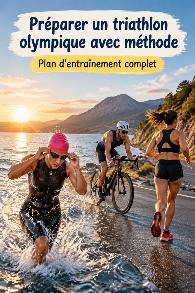 Femme en train de s'entraîner en extérieur pour un Ironman 70.3.